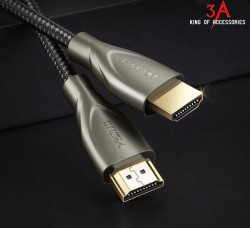 Cáp HDMI 2.0 sợi carbon dài 12m Ugreen 50113 - Hàng chính hãng