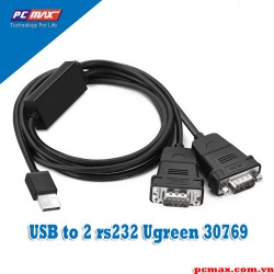 Cáp chuyển USB to 2 Com ( USB to 2 rs232 ) Ugreen 30769 - Hàng chính hãng