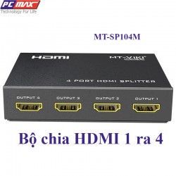 Bộ chia HDMI 1 ra 4 ful HD cao cấp MT-Viki  MT-SP104M - Hàng chính hãng