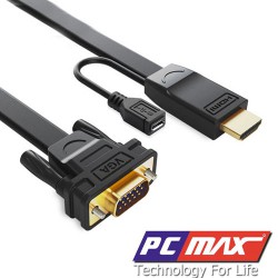 Cáp HDMI to VGA có nguồn phụ chất lượng tốt Ugreen 40231 - Hàng chính hãng