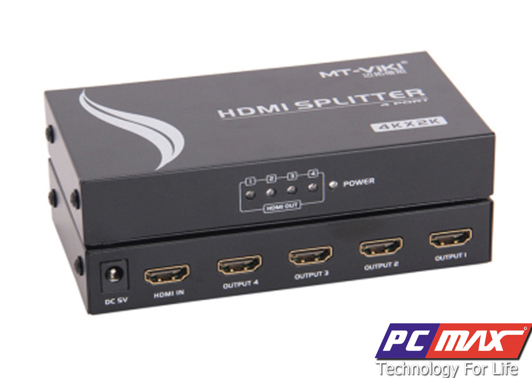 Bộ chia HDMI chuẩn 2K * 4K 1 ra 4 MT-SP144 - Hàng chính hãng