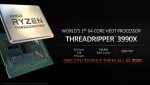 AMD xác nhận ra mắt CPU đầu bảng HEDT dành cho người dùng: ThreadRipper 3990X