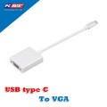 Cáp chuyển usb type c sang vga kết nối điện thoại, laptop, macbook lên TV PCM-1603