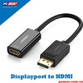 Cáp Chuyển Đổi Displayport to HDMI hỗ trợ 2k 4K Ugreen 40363 - Hàng Chính Hãng