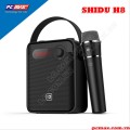 Bộ loa di dộng 25W micrô không dây hát karaoke SHIDU H8 - Hàng chính hãng