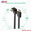 Cáp HDMI 1.4 Đầu Bẻ Góc Vuông Cao Cấp  Dài 3M Chính Hãng Ugreen 10122