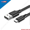 Cáp sạc nhanh QC 3.0 USB-A to USB-C Ugreen 60114 màu đen dài 0.25m