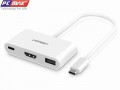 Cáp chuyển đổi USB Type-C sang HDMI, USB 3.0 và USB Type-C Ugreen 30377