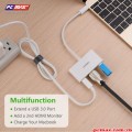 Cáp chuyển đổi USB Type-C sang HDMI, USB 3.0 và USB Type-C Ugreen 30377