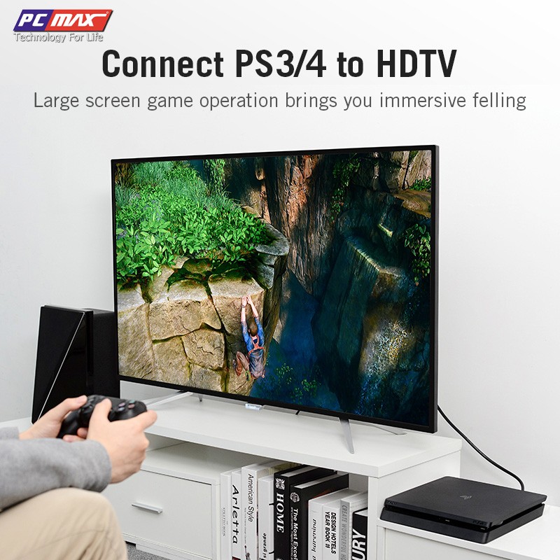 Dây cáp HDMI  2.0 ULTRA HD 4K  FULL HD 1080p dài 5m PCMAX PCM-2005- Hàng Chính Hãng