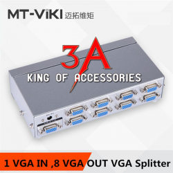 Bộ chia vga 1 cpu ra 8 màn hình chất lượng cao MT-Viki MT-1508 150 Mhz