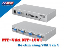 Bộ chia cổng VGA 1 ra 4 chính hãng MT-Viki MT-1504 giá rẻ 150 Mhz