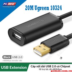 Cáp nối dài USB 2.0  dài 20M chất lượng cao Ugreen 10324 - Hàng chính hãng