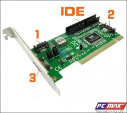 Card chuyển đổi PCI ra cổng IDE, Sata cho máy tính pc