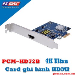 Card ghi hình hdmi 4K Ultra  PCM-HD72B chuẩn PCI-Express