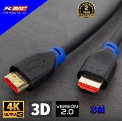Cáp HDMI 4k 2.0 hỗ trợ 3D dài 3m Gold Plate PCMAX PCM-2002 - Hàng Chính Hãng