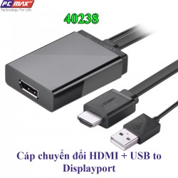 Cáp chuyển đổi HDMI + usb to Displayport Ugreen 40238 - Hàng chính hãng