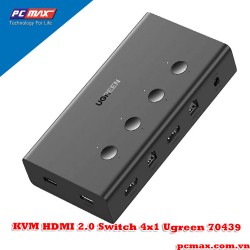 Bộ gộp HDMI KVM Switch 4 in 1 Out hỗ trợ 4K 60Hz PS4 Xbox One Ugreen 70439 - Hàng chính hãng
