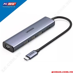 Bộ chuyển đổi USB Type C sang HDMI 4K@60Hz+ 3xUSB 3.0 + LAN/RJ45 1000Mbps Chính Hãng Ugreen 20934 