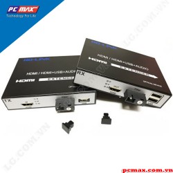 Bộ chuyển đổi HDMI sang Quang có cổng USB HL-HDMI-1USB-SC-20T/R chính hãng HO-LINK