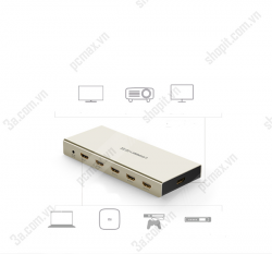 Bộ gộp tín hiệu HDMI 5 vào 1 ra chính hãng Ugreen 40279
