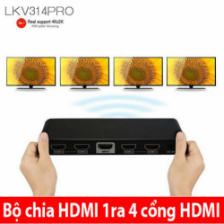 Bộ chia HDMI 4 cổng hỗ trợ trình chiếu 4K*2K - Lenkeng LKV314PRO