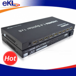 Bộ chia HDMI 1 ra 8 EKL-HS108 hỗ trợ 2K x 4K