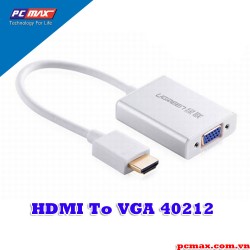 Cáp chuyển đổi HDMI to VGA có Audio Ugreen 40212 - Hàng chính hãng