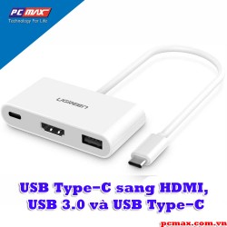 Cáp chuyển đổi USB Type-C sang HDMI, USB 3.0 và USB Type-C Ugreen 30377
