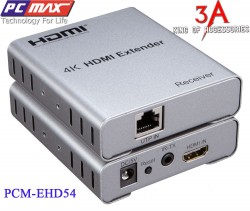 Bộ khuếch đại , kéo dài HDMI hỗ trợ 2k x 4k qua cáp mạng 50m PCMAX PCM-EHD54
