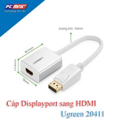 Cáp chuyển đổi Displayport sang HDMI âm Ugreen 20411