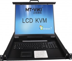 Thiết bị gộp KVM Switch 16 công VGA có cổng IP tích hợp màn hình LCD 19 Inch chính hãng MT-1916UL-IP