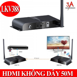 HDMI không dây hỗ trợ 1080 lên đến 50m Lengkeng LKV388A - Hàng Chính Hãng