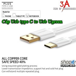 Cáp USB Type-C sang USB dài 0.25m chính hãng Ugreen 50388