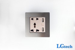 Ổ cắm điện đa năng có 2 cổng usb LGtech LG-F72-023