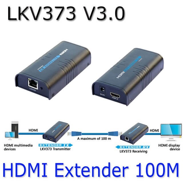 Bộ mở rộng tín hiệu HDMI bằng cáp mạng LKV373 - khuếch đại tín hiệu hdmi lên đến 100m