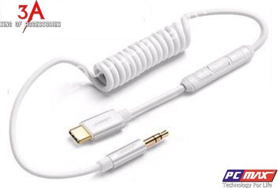 Cáp chuyển USB Type C ra jack 3.5mm (M/M) Ugreen 30633 dài 1m