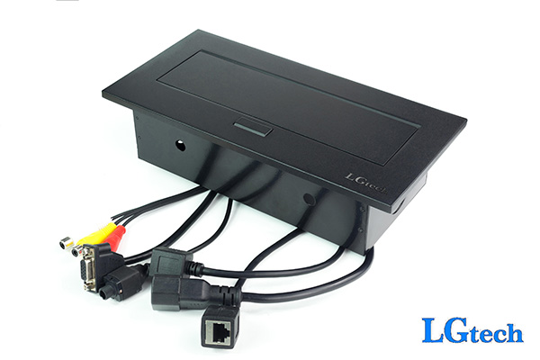 Ổ điện âm tương hỗ trợ VGA, AV cổng mạng và audio 6.5mm LGTECH ODVAVL2AU