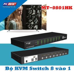 Bộ chuyển mạch KVM Switch tự động 8 cổng hdmi chung 1 màn hình - MT-0801HK