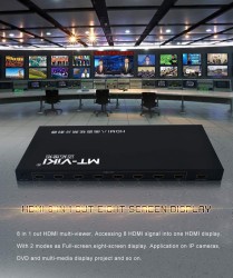 Bộ gộp HDMI multiviewer 9 vào 1 màn hình MT-VIKI MT-SW091 - Hàng Chính Hãng